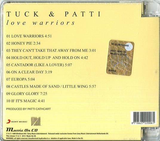 Love Warriors - CD Audio di Tuck & Patti - 2