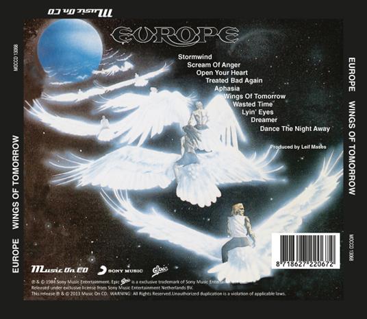 Wings of Tomorrow - CD Audio di Europe - 2