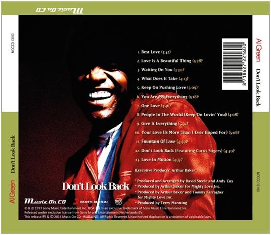 Don't Look Back - CD Audio di Al Green - 2