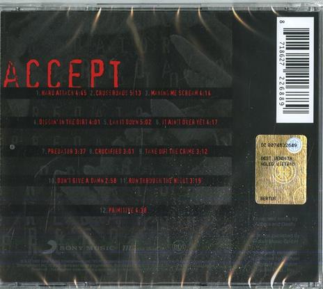 Predator - CD Audio di Accept - 2