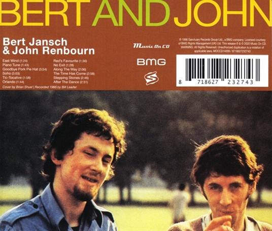 Bert and John - CD Audio di Bert Jansch,John Renbourn - 2