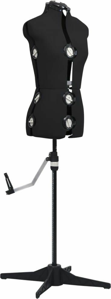 vidaXL Manichino Femminile Regolabile Nero Taglia S Size 33-40 - 2