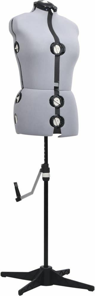 vidaXL Manichino Femminile Regolabile Grigio Taglia M 40-46 - 2