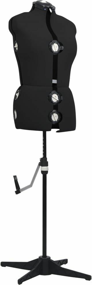 vidaXL Manichino Femminile Regolabile Nero Taglia M 40-46 - 2