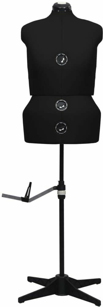 vidaXL Manichino Femminile Regolabile Nero Taglia L 44-50 - 2