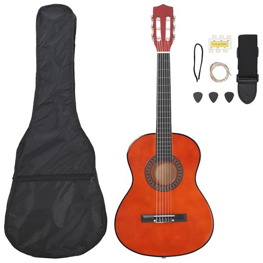 vidaXL Set Chitarra Classica 8 pz Bambini e Principianti 3/4 36