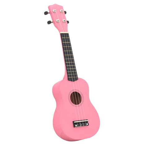 vidaXL Set Ukulele Soprano con Borsa per Bambini Rosa 23 - 3