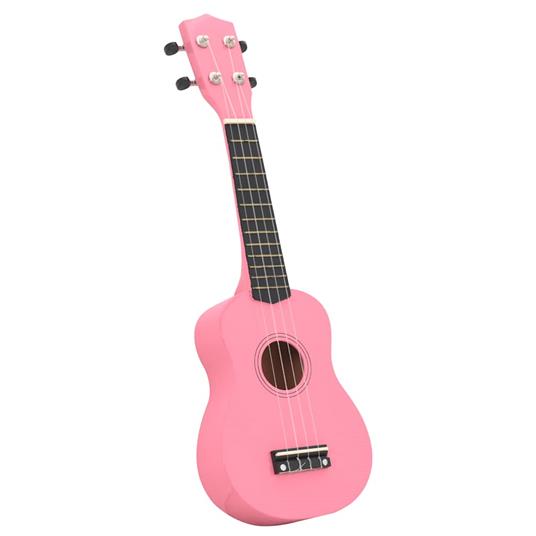 vidaXL Set Ukulele Soprano con Borsa per Bambini Rosa 23 - 3