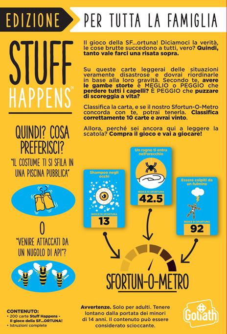 Stuff happen - il gioco della sf
ortuna! Gioco da tavolo - 6