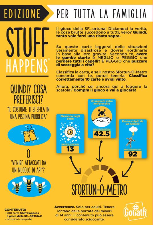 Stuff happen - il gioco della sf
ortuna! Gioco da tavolo - 6
