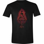 T-Shirt Unisex Tg. 2XL. Disney: Aladdin - Jafar Fire Black