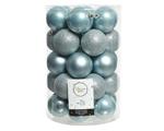 34 Palline Di Natale Azzurro 8Cm Albero Di Natale Addobbi Decorazione