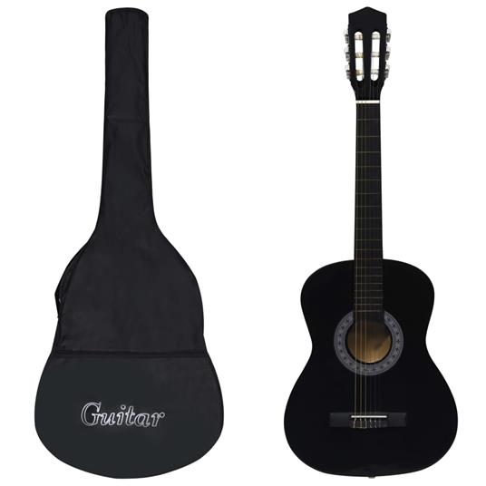 vidaXL Chitarra Classica per Principianti con Custodia Nera 3/4 36