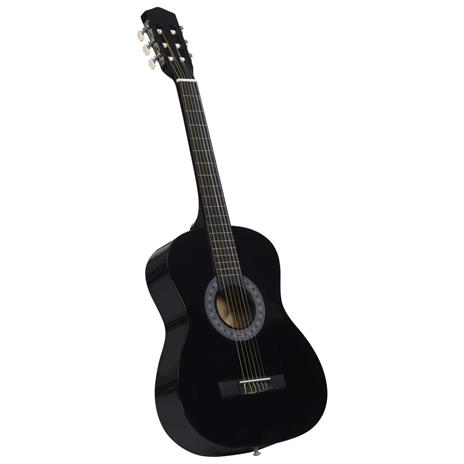 vidaXL Chitarra Classica per Principianti con Custodia Nera 3/4 36 - 3