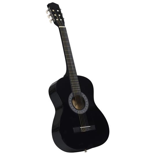 vidaXL Chitarra Classica per Principianti con Custodia Nera 3/4 36 - 3