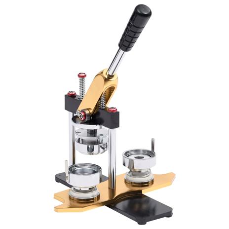 vidaXL Macchina per Badge con 500 Set a Spilla 37 mm Punzone Rotativo - 6