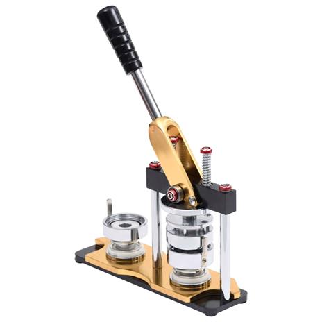 vidaXL Macchina per Badge con 500 Set a Spilla 25 mm Punzone Rotativo - 8