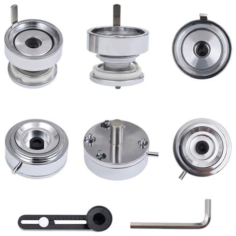 vidaXL Macchina per Badge con 500 Set a Spilla 25 mm Punzone Rotativo - 9