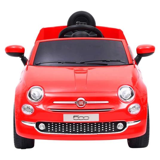 vidaXL Auto Elettrica per Bambini Fiat 500 Rossa - 2