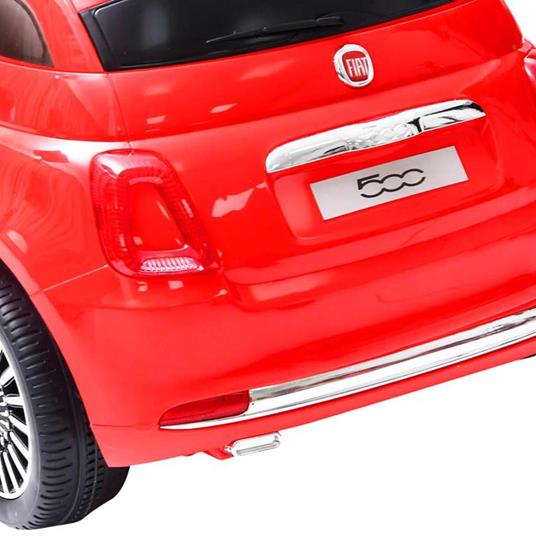 vidaXL Auto Elettrica per Bambini Fiat 500 Rossa - 4