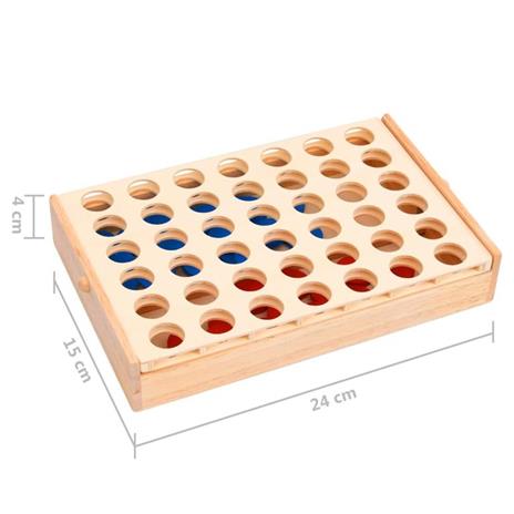 vidaXL Gioco da Tavolo Forza 4 24x15x4 cm in Legno Massello - 3