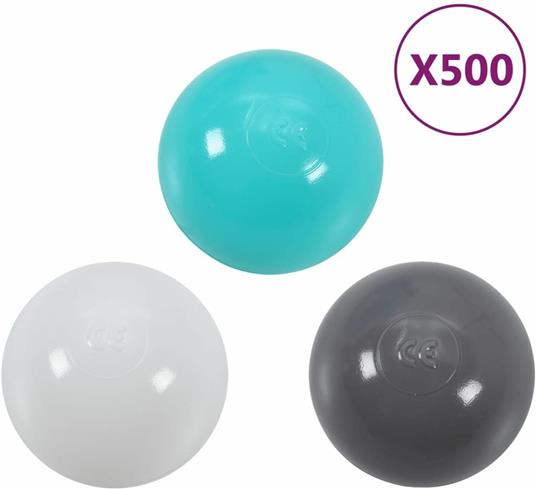 vidaXL Palline Colorate per Piscina Bambini 500 pz - 2