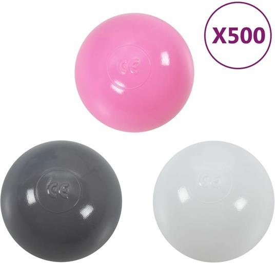 vidaXL Palline Colorate per Piscina Bambini 500 pz - 2