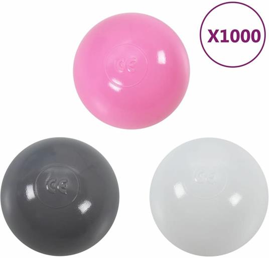 vidaXL Palline Colorate per Piscina Bambini 1000 pz - 2