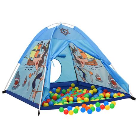 vidaXL Tenda da Gioco per Bambini Blu con 250 Palline 120x120x90 cm - 2