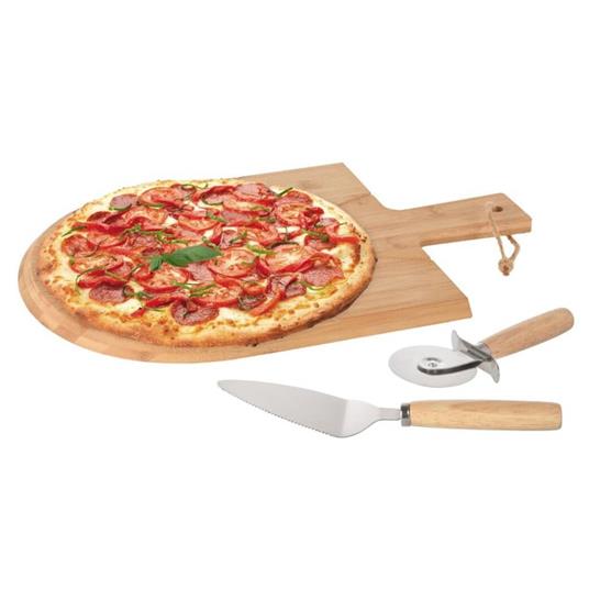 Excellent Houseware Set Taglieri Pizza 3 pz 43x30 cm in Bambù - Excellent  Houseware - Idee regalo