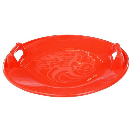 vidaXL Slittino Rotondo Rosso 66,5 cm in PP - 2