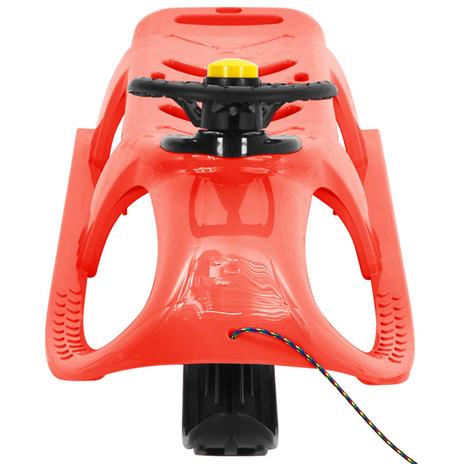 vidaXL Slittino con Volante Rosso 102,5x40x23 cm in Polipropilene - 2