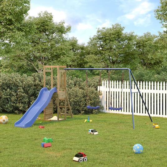 vidaXL Set da Gioco da Esterno in Legno di Pino Impregnato