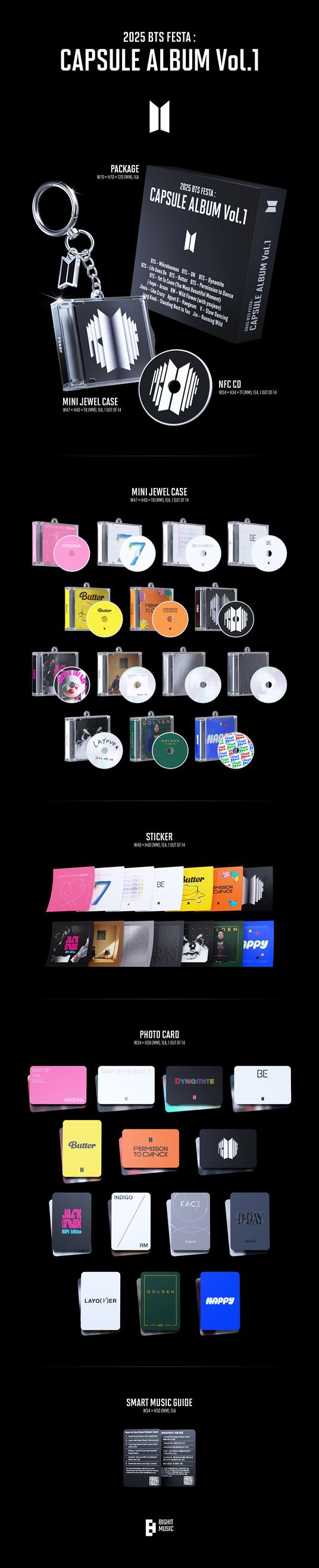2025 BTS Festa: Capsule Album vol.1 - CD Audio di BTS - 2