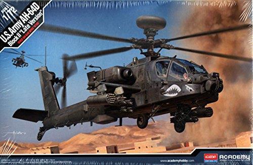 Us Army Ah-64D Block Ii Late Version Elicottero Plastic Kit 1:72 Model Acd12551