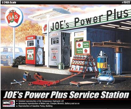 Joe's Power Plus Service Station Plastic Kit 1:24 Model ACD15122