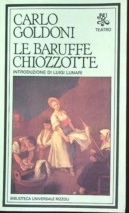 baruffe chiozzotte - Carlo Goldoni - copertina