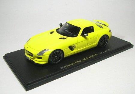 Mercedes Sls Amg E-Cell 2010 Yellow 1:43 Model Bals1058