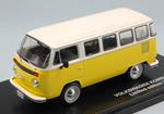 Volkswagen Vw T2 Bus Kombi 1976 Yellow / White 1:43 Model T9-43021