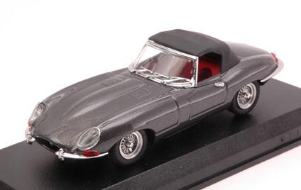Jaguar E Spider Soft Top 1961 Gunmetal 1:43 Model BT9508