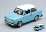 Trabant 601 1964-1990 Light Blue W/ White Roof 1:24 Model We24037Sbl