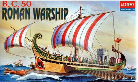 Roman War Ship B.C. 50 Plastic Kit 1:72 Model ACD14207