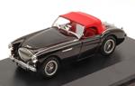 Austin Healey 100 Bn1 1953-1958 Black W/ Soft Top Red 1:43 Model OXFAH1004