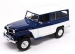 Willys Jeep Blue / White 1:18 Model Ldc92858Wb