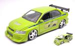 Brian's Mitsubishi Lancer Evolution VII Fast & Furious Light Green 1:24 Model JADA99788