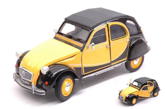 Citroen 2 Cv 6 Charleston 1982 Yellow / Black 1:24-27 Model We24009Ybk