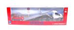 Iveco Daily Bianco C/ Fiat 500 Cinquecento Rosso 1:43 Model NY15875CR