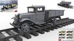Truck Aa Type 15 Ton Railroad Plastic Kit 1:35 Model Min35265