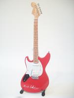 Chitarra in miniatura Nirvana. Kurt Cobain. Fender Mustang Red Signature