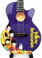 Mini Guitar Beatles John Lennon 224 Gibson Acoustic Yellow Submarine